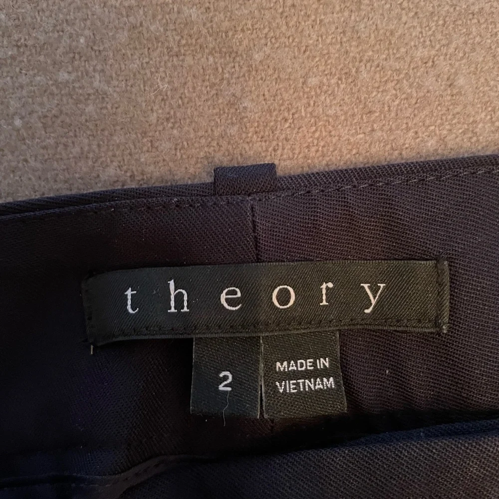 Theory size 2 Dark Navy trousers pants - Picture 4 of 5